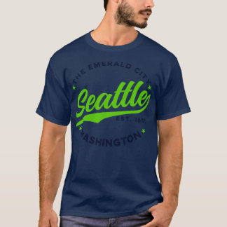 Vintage Seattle Emerald City Washington USA 1 T-Shirt
