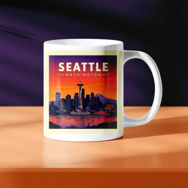 Vintage Seattle Washington Coffee Mug (Creator Uploaded)