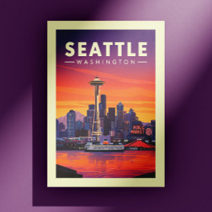 Vintage Seattle Washington Postcard