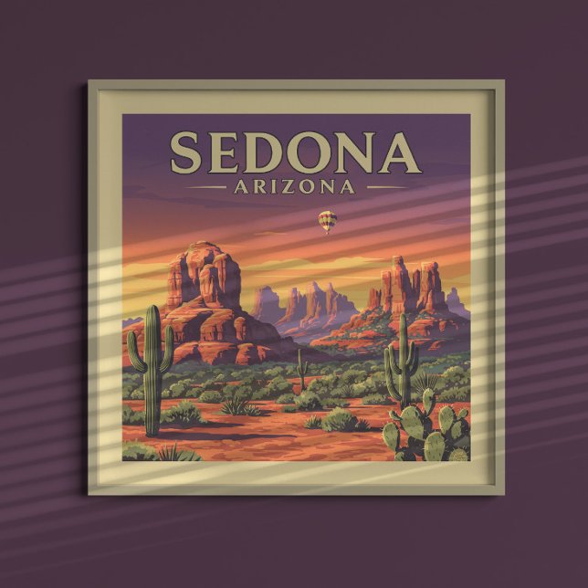 Vintage Sedona Arizona Poster (Creator Uploaded)