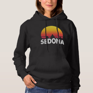 Vintage Sedona Arizona Retro Desert Sunset Hoodie