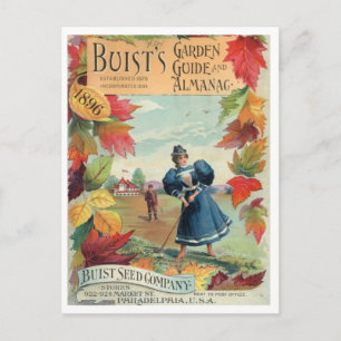 Vintage Seed Ad Postcard