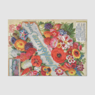 Vintage Seed Catalogue 1898 John A Salzer Seed Co. Tissue Paper