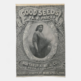 Vintage Seed Catalogue 1899 Northrup King Tea Towe Towel