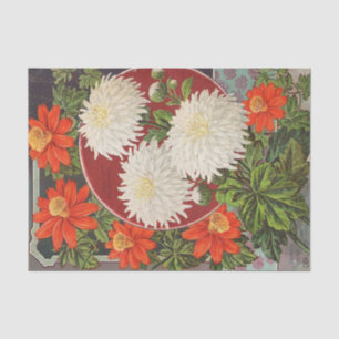 Vintage Seed Catalogue Chrysanthemums Tissue Paper