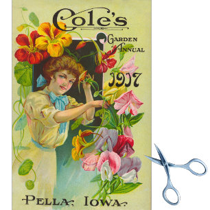 Vintage Seed Catalogue Cole's 1907  Tissue Paper