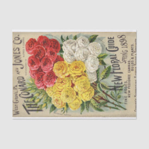 Vintage Seed Catalogue Conard Jones, 1898 Tissue Paper