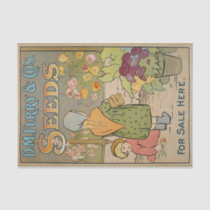 Vintage Seed Catalogue, D.M. Ferry Seeds Tissue Paper