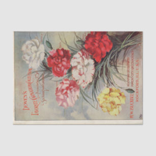 Vintage Seed Catalogue Dewey's Carnation Collectio Tissue Paper