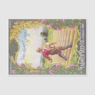 Vintage Seed Catalogue Farmer Seed Co, Farm Garden Tissue Paper