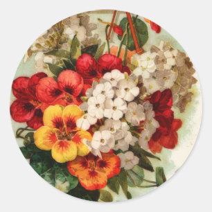 Vintage Seed Catalogue Flowers Sticker