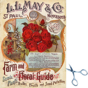 Vintage Seed Catalogue L.L. May Farm & Floral Guid Tissue Paper
