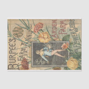 Vintage Seed Catalogue Mosaic Burpee's 1887 Tissue Paper