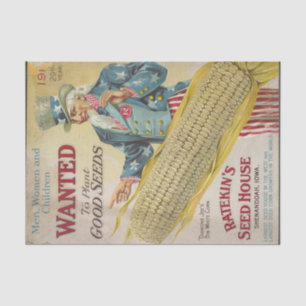 Vintage Seed Catalogue Ratekin's Seed House, IA Tissue Paper