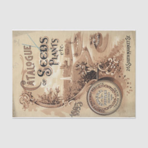 Vintage Seed Catalogue Schegel 1895 Tissue Paper