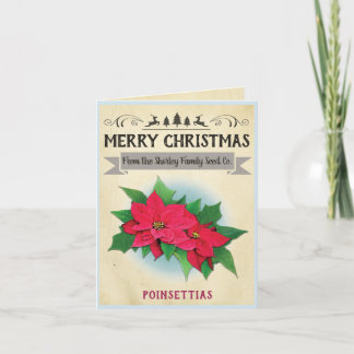Vintage Seed Packet Christmas Card