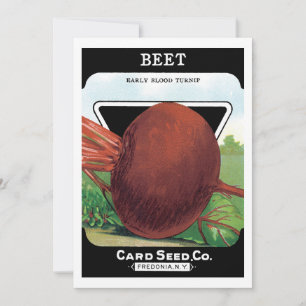 Vintage Seed Packet Label Art, Beet Vegetables