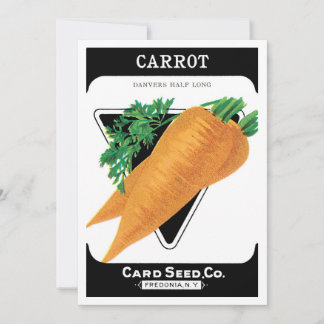 Vintage Seed Packet Label Art, Danvers Carrots