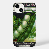 Vintage Seed Packet Label Art, Pole Lima Beans