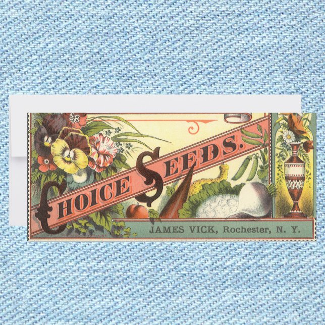 Vintage Seed Packet Label Art, Vick's Choice Seeds (Creator Uploaded)