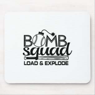 Vintage Sell Softll Dinger Bomb Squad Hitting Ling Mouse Pad