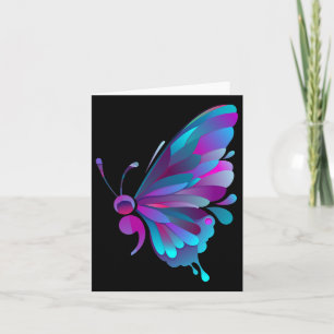 Vintage Semicolon Butterfly Semi-colon Tattoo Ment Card