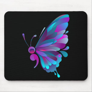 Vintage Semicolon Butterfly Semi-colon Tattoo Ment Mouse Pad
