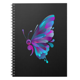 vintage semicolon butterfly semi colon tattoo T-Sh Notebook