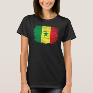 Vintage Senegal Flag For Senegalese T-Shirt