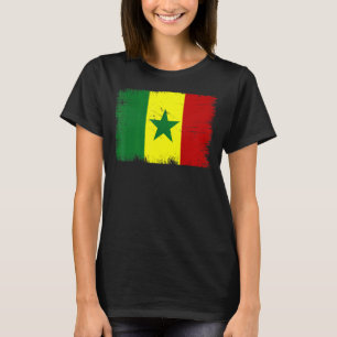 Vintage Senegal Flag Senegalese Independence Day T-Shirt
