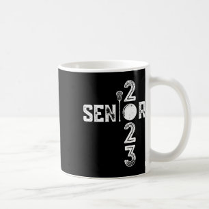Vintage Senior 2023 Lacrosse Cl Of 2023 Boys Girls Coffee Mug