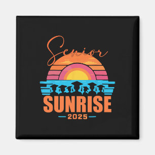 Vintage Senior Sunrise 2025 Seniors Of Cl Graduati Magnet