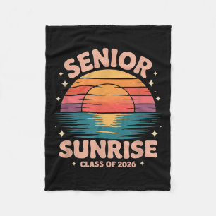 Vintage Senior Sunrise 2026 Seniors Of Cl Graduati Fleece Blanket