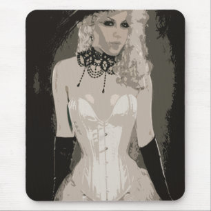 Vintage Sensual Corset Art Mouse Pad