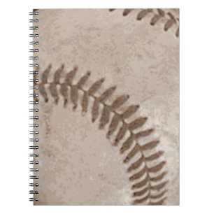 Vintage Sepia Baseball Spiral Notebook