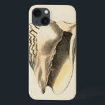 Vintage Sepia Conch Shell iPhone 13 Case<br><div class="desc">You can hear the ocean from these Conch seashell loud and clear! If you are stressed out,  picture yourself on the warm sandy beach. These Conch seashell are a great piece of art with a sepia background to make the image stand out to be sharper.</div>