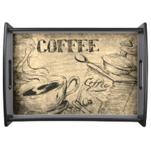 Vintage Sepia Hand Drawn Coffee Theme