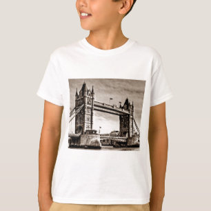 Vintage Sepia London Tower Bridge T-Shirt