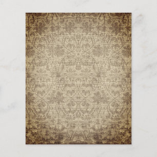 Vintage Sepia Scrapbook Paper Sheet
