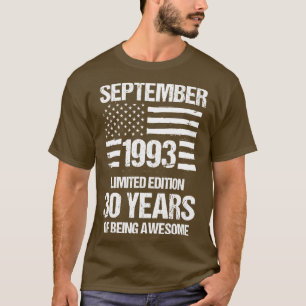 Vintage September 1993 Limited Edition 30 Years Of T-Shirt