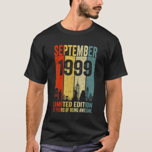 Vintage September 1999 23 Birthday 23 Year Old 199 T-Shirt