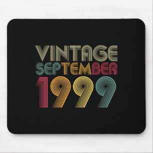Vintage September 1999 Bday Gifts 23rd Birthday Mouse Pad