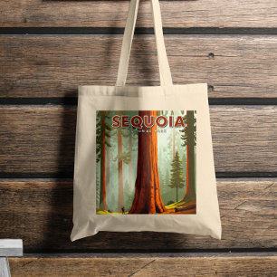 Vintage Sequoia National Park Tote Bag