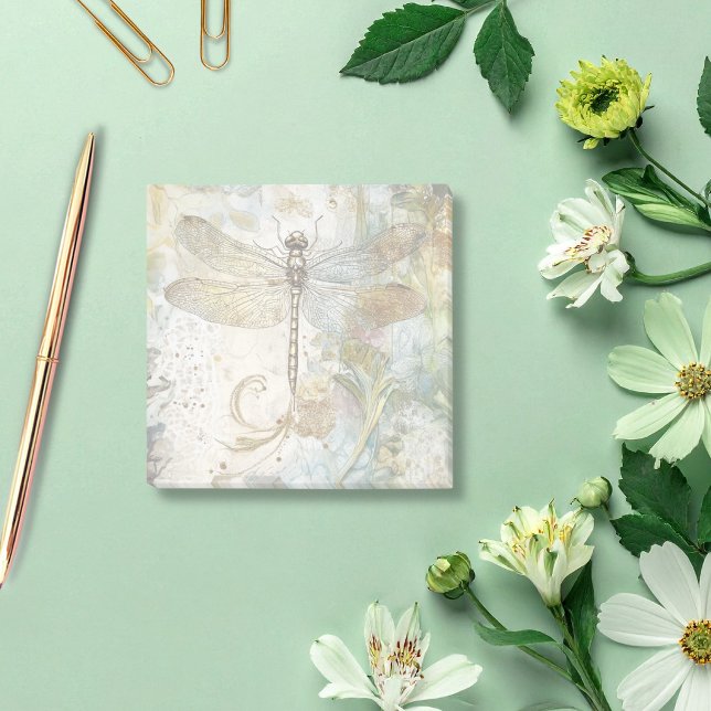 Vintage Serene Dragonfly  Post-it Notes (Creator Uploaded)