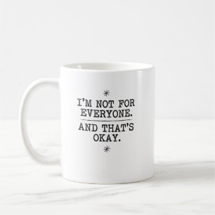 Vintage Serif Individuality Statement Graphic Coffee Mug
