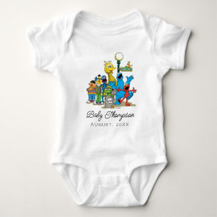 Vintage Sesame Street   New Baby Coming Soon Bodysuit