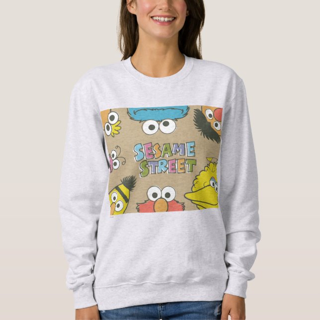 Vintage Sesame Street Pals Sweatshirt (Front)