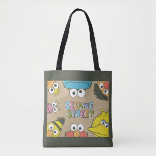 Vintage Sesame Street Pals Tote Bag