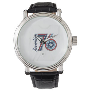 Vintage Seventeen 76 Patriotic Vector Shirt Design Watch