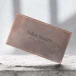 Vintage Sewed Leather Pastor Business Card<br><div class="desc">Vintage Sewed Leather Pastor Business Card.</div>